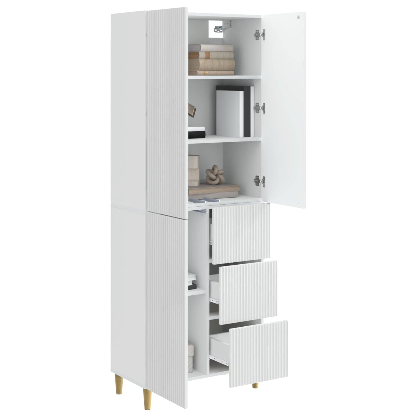 Skapsett 2 pcs 66 x 34,5 x 90 cm Konstruert tre
