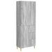 Skapsett 2 pcs Grå Sonoma 66 x 34,5 x 90 cm Konstruert tre