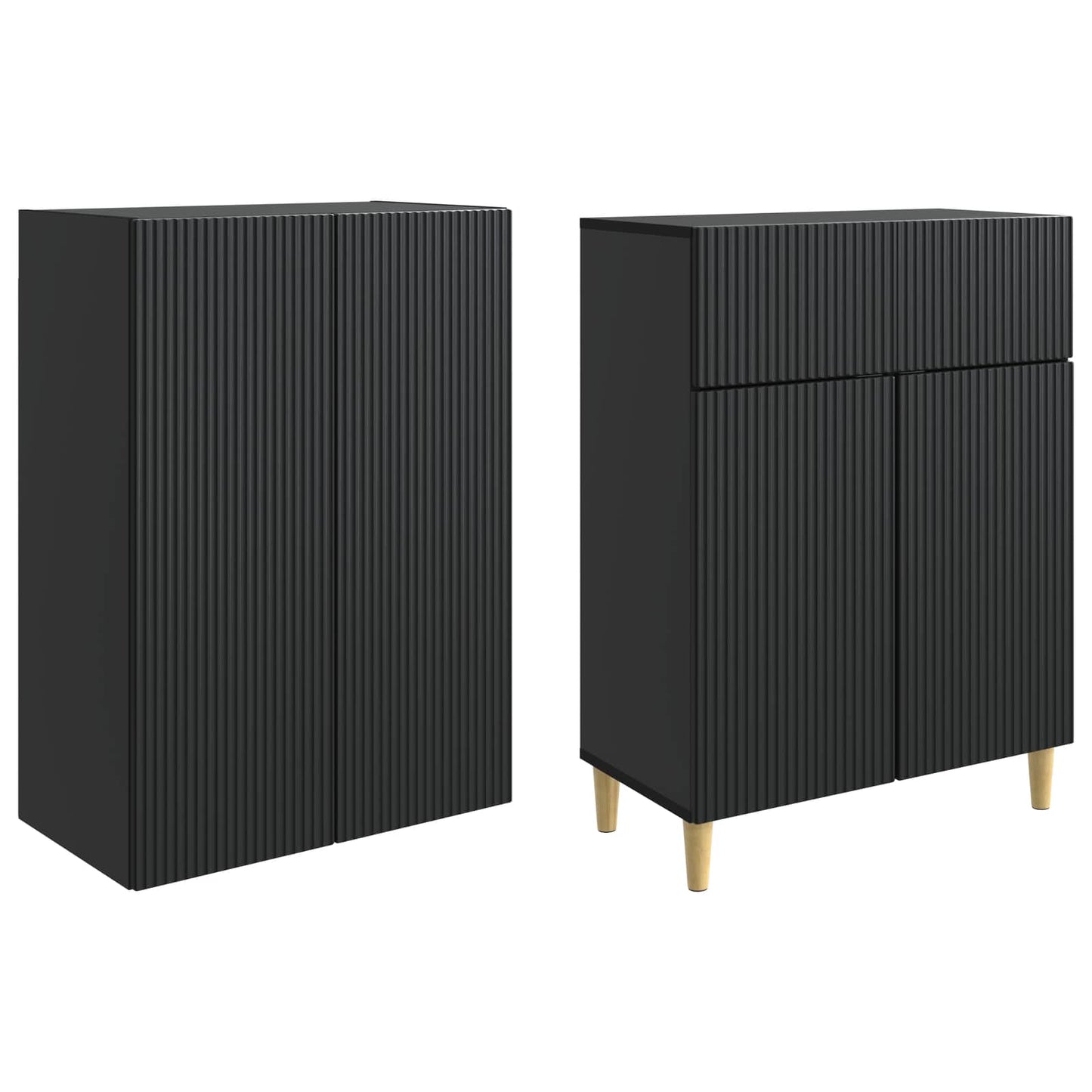 Skapsett 2 pcs 66 x 34,5 x 90 cm Konstruert tre