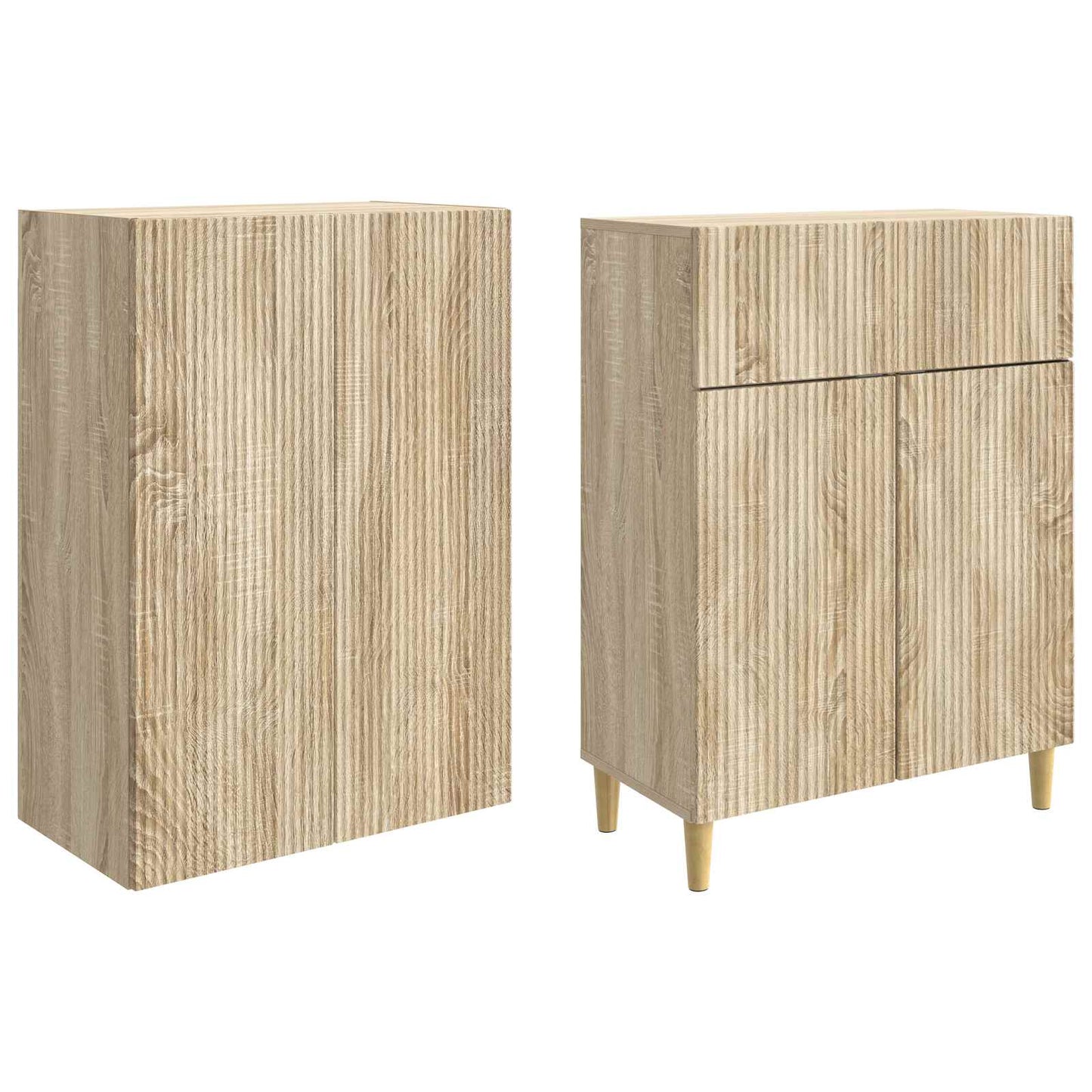 Skapsett 2 pcs 66 x 34,5 x 90 cm Konstruert tre