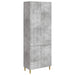 Skapsett 2 pcs Betonggrå 66 x 34,5 x 90 cm Konstruert tre
