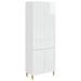 Skapsett 2 pcs Høgglans hvit 66 x 34,5 x 90 cm Konstruert tre