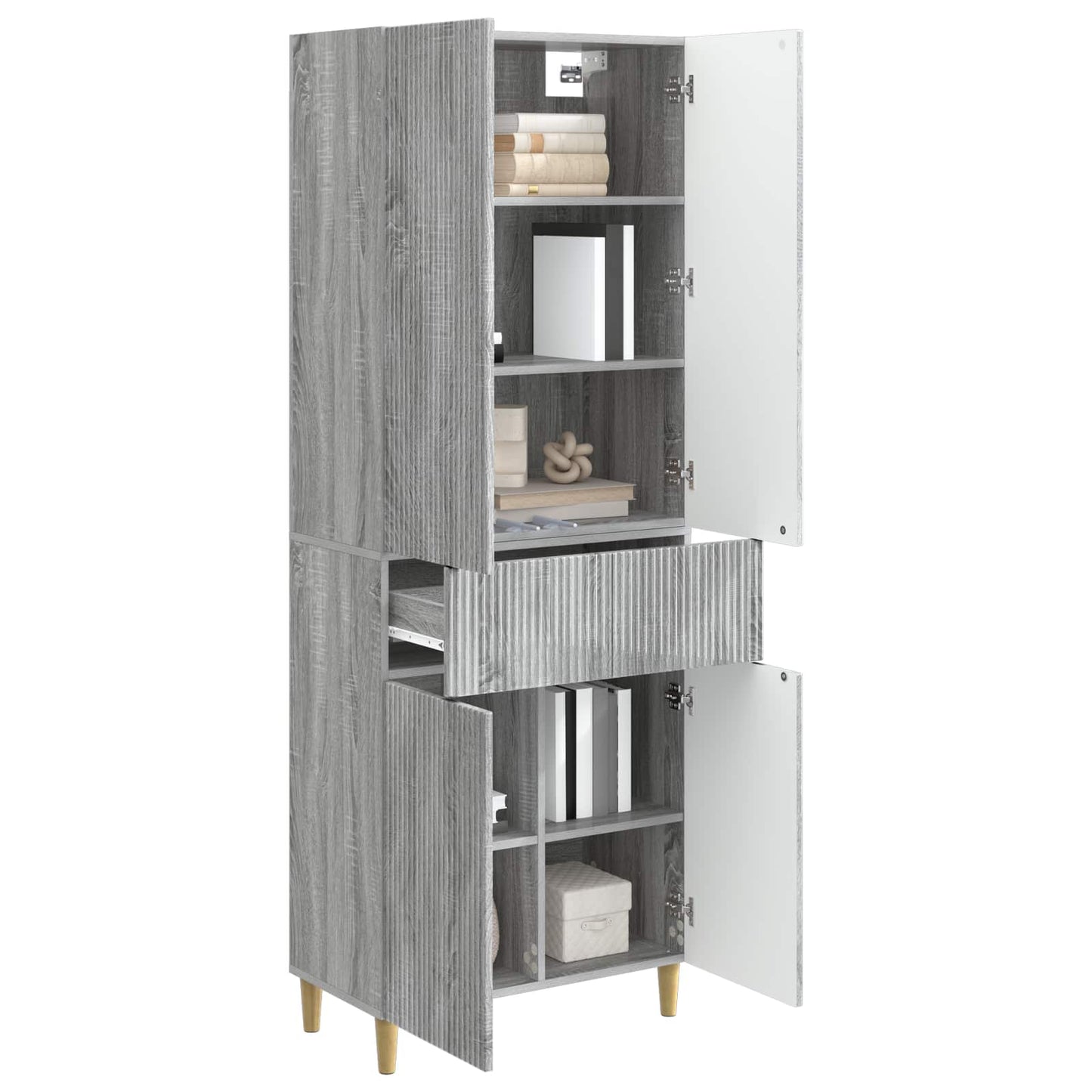 Skapsett 2 pcs 66 x 34,5 x 90 cm Konstruert tre