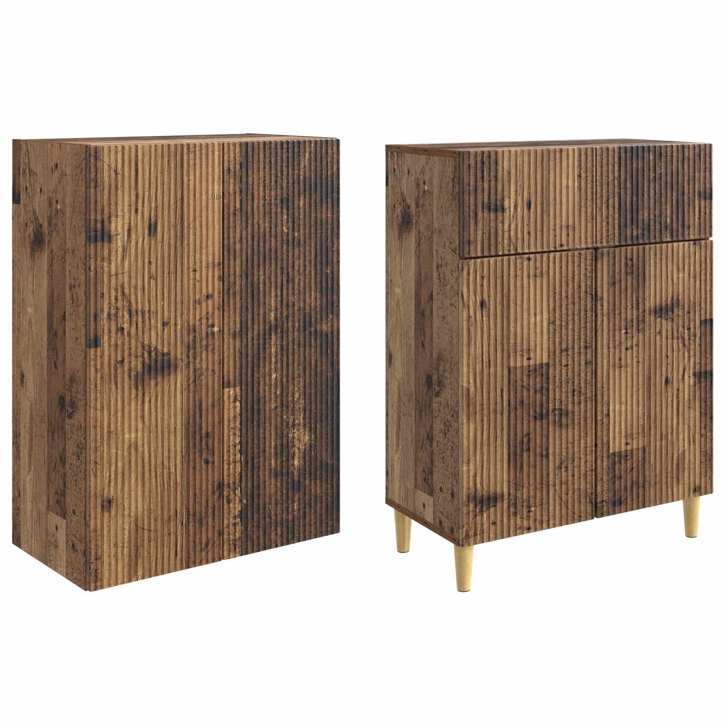 Skapsett 2 pcs 66 x 34,5 x 90 cm Konstruert tre