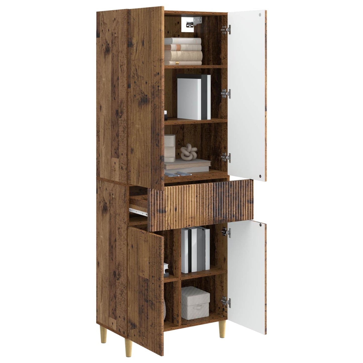 Skapsett 2 pcs 66 x 34,5 x 90 cm Konstruert tre
