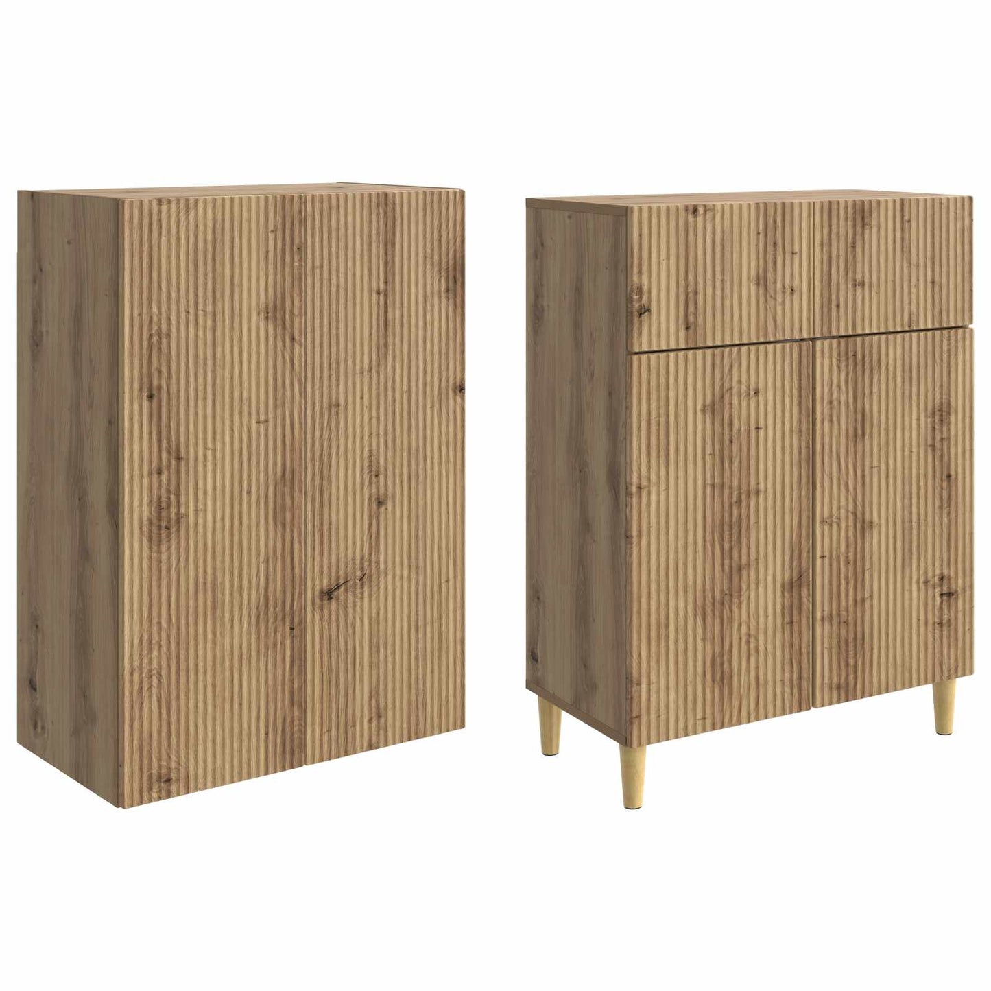 Skapsett 2 pcs 66 x 34,5 x 90 cm Konstruert tre