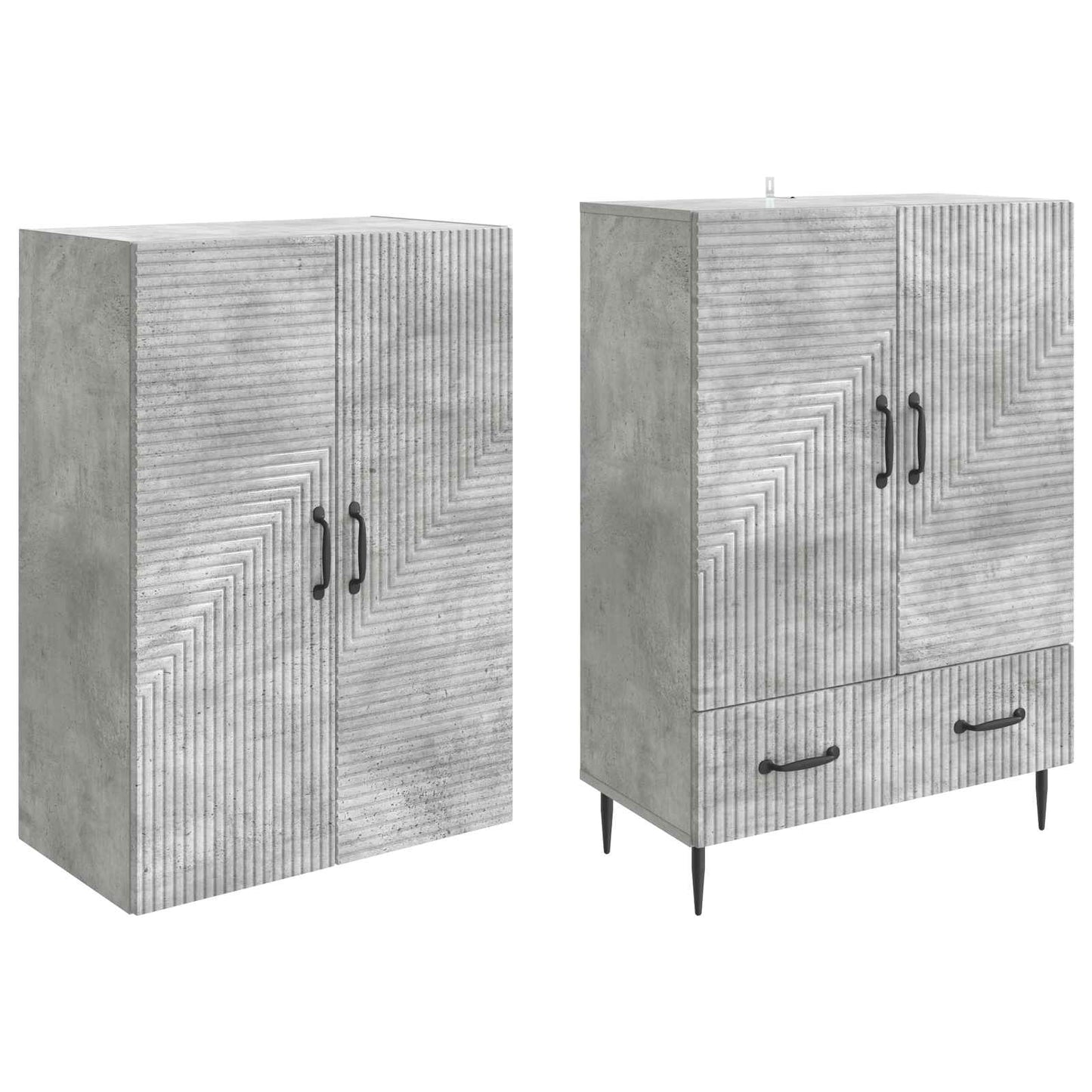 Skapsett 2 pcs 66 x 34,5 x 95 cm Konstruert tre