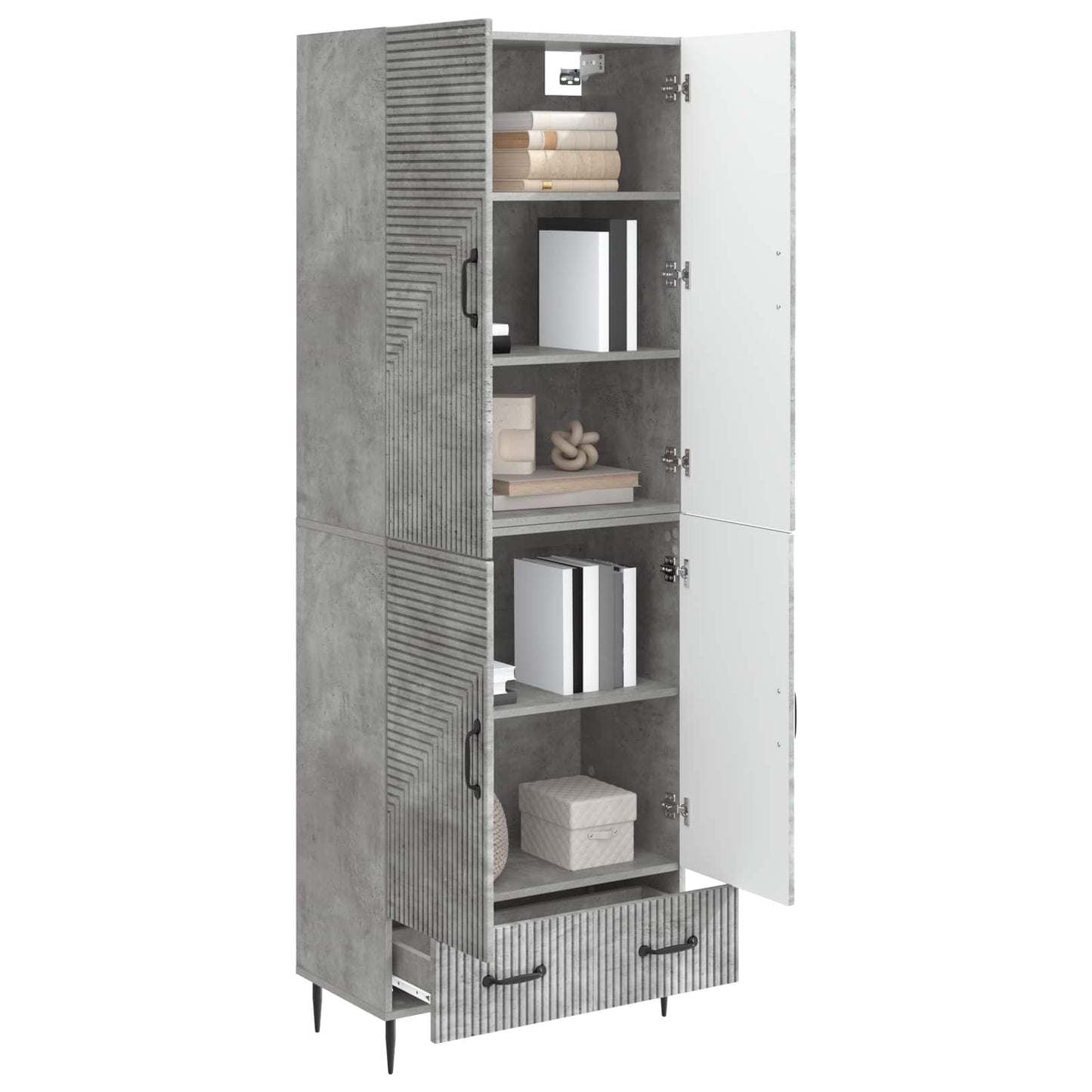 Skapsett 2 pcs 66 x 34,5 x 95 cm Konstruert tre