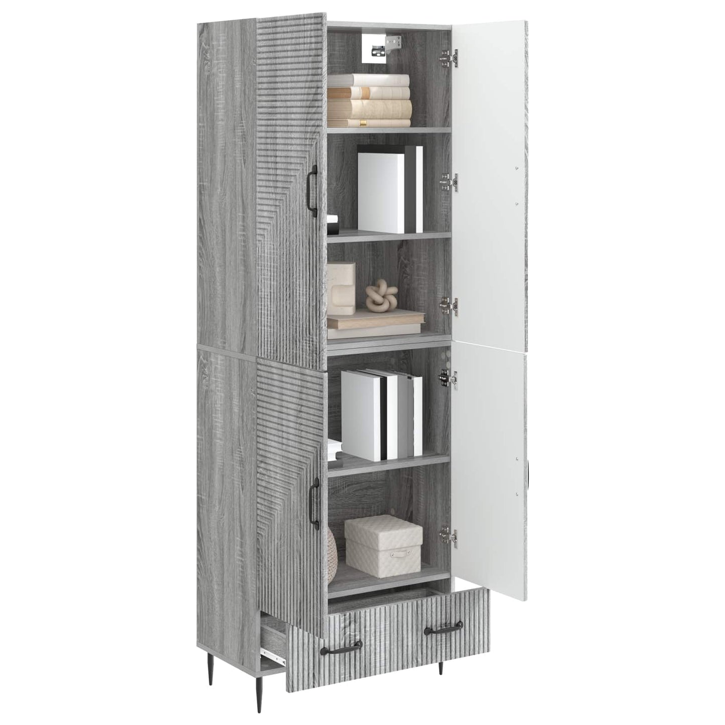 Skapsett 2 pcs 66 x 34,5 x 95 cm Konstruert tre