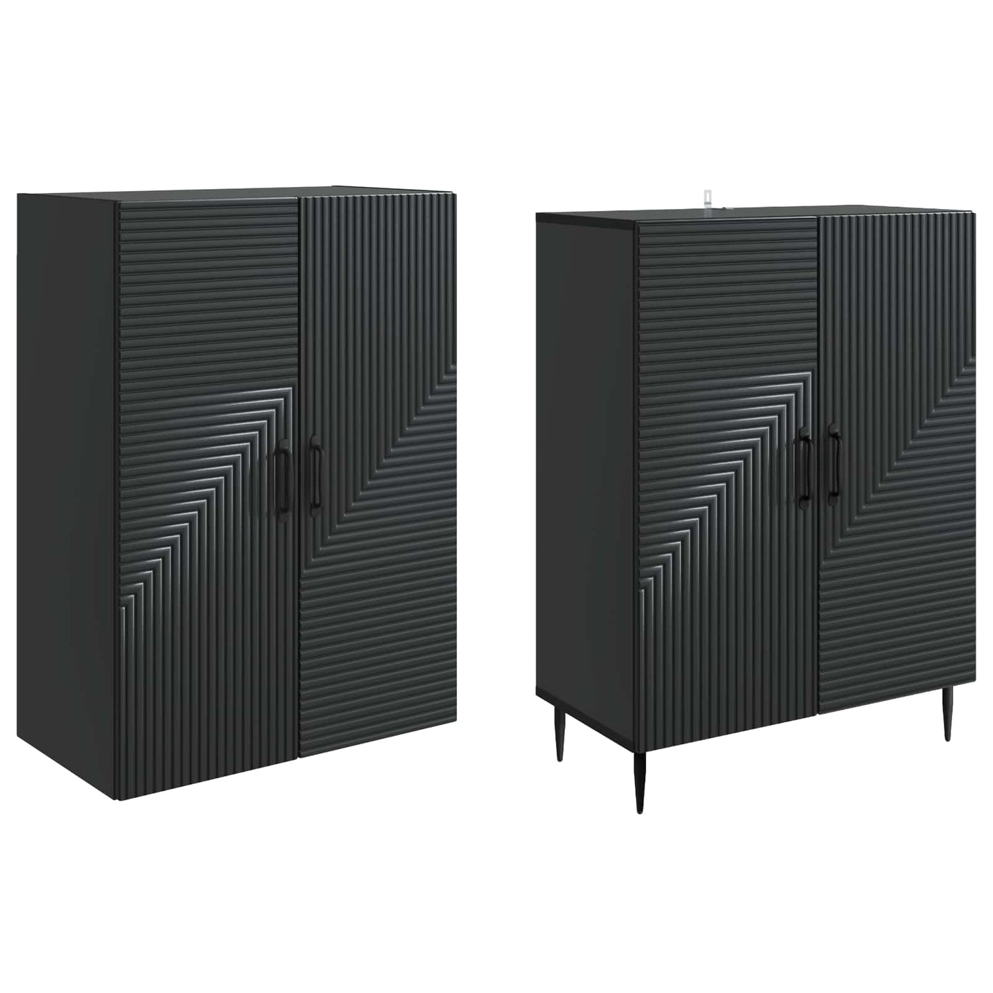 Skapsett 2 pcs 66 x 34,5 x 89,5 cm Konstruert tre