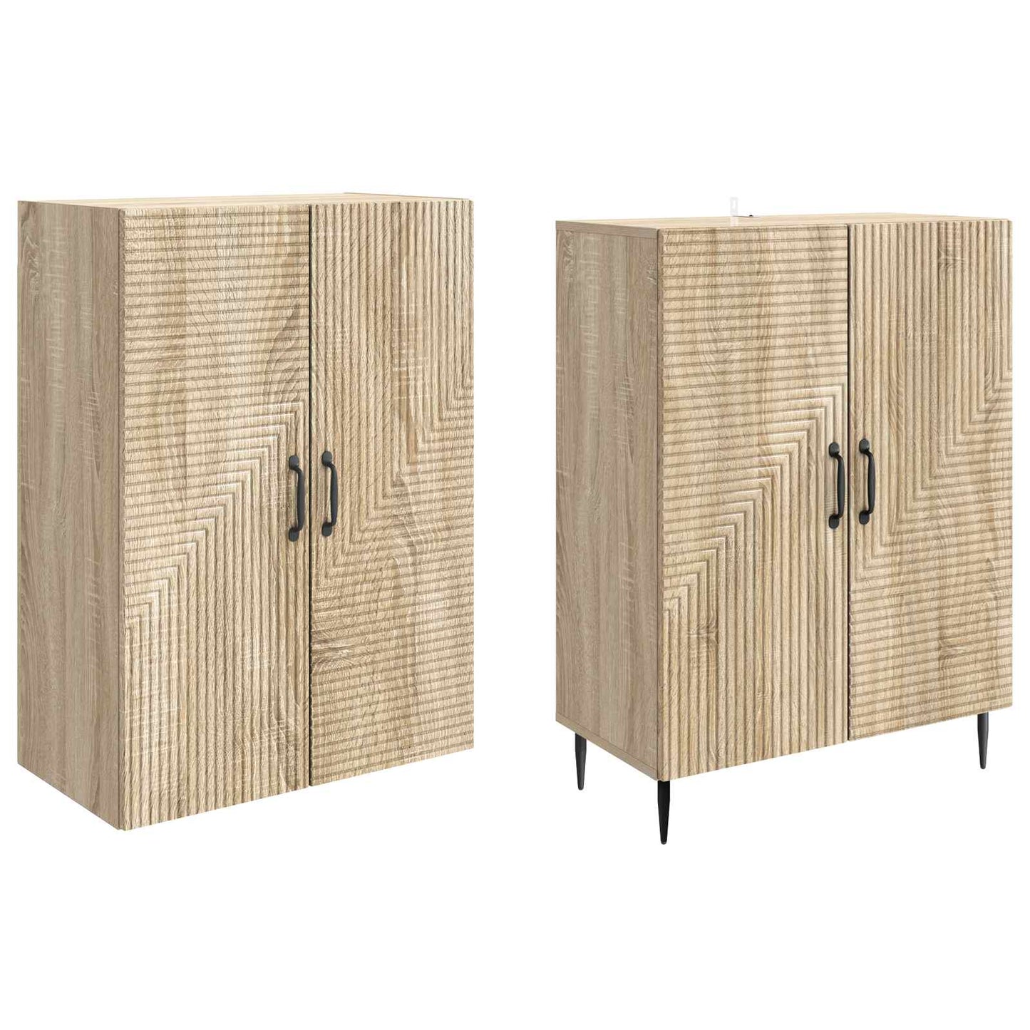 Skapsett 2 pcs 66 x 34,5 x 89,5 cm Konstruert tre