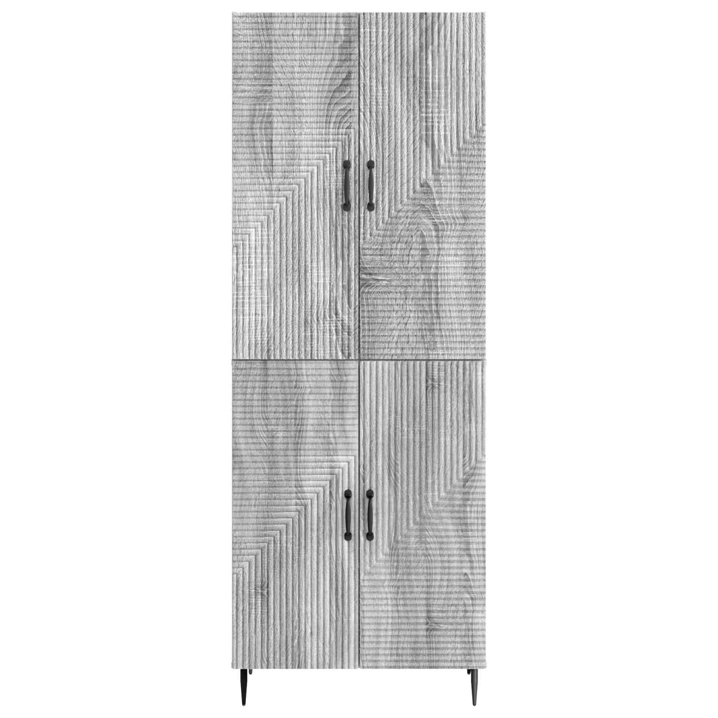 Skapsett 2 pcs Grå Sonoma 66 x 34,5 x 89,5 cm Konstruert tre