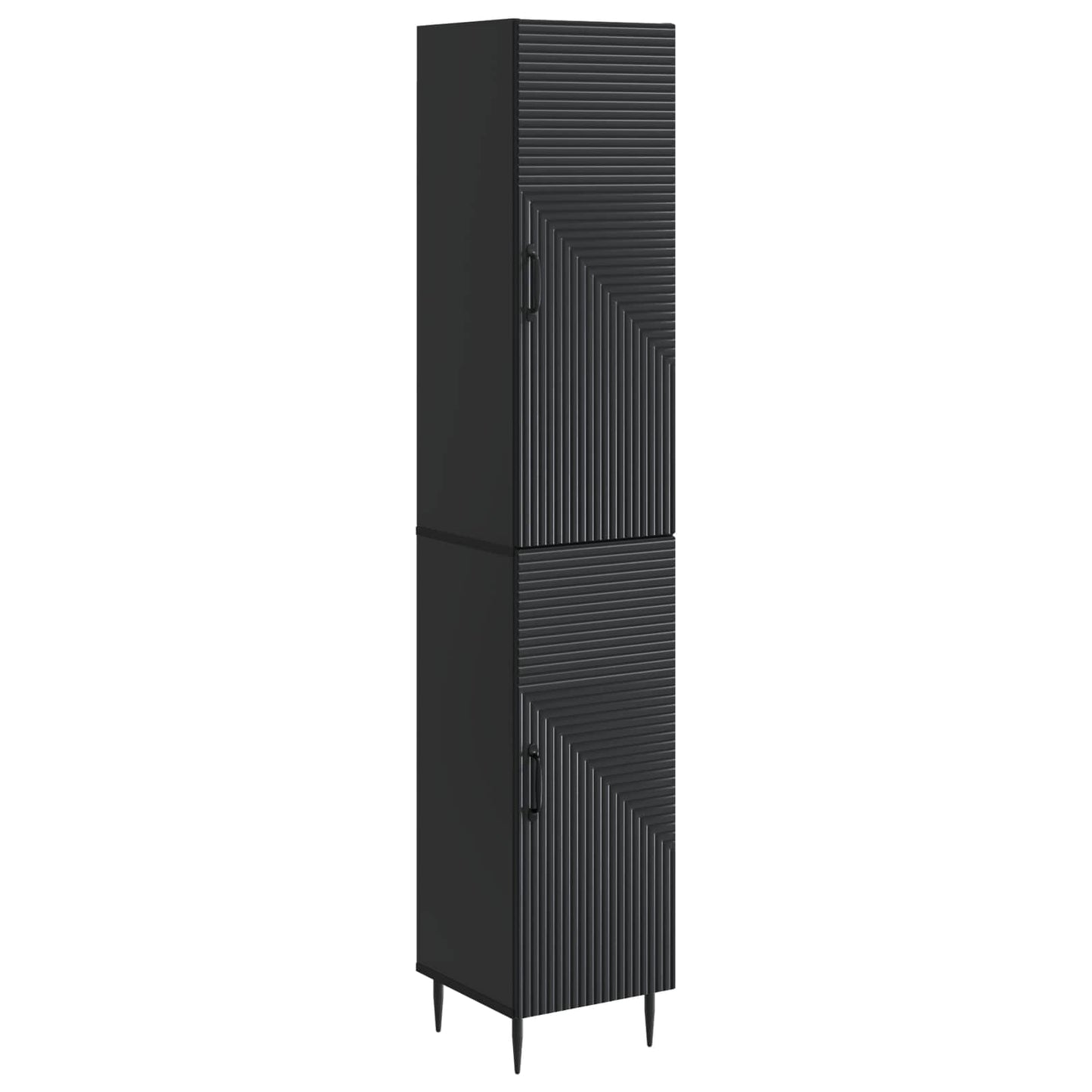 Skapsett 2 pcs Svart 33 x 34,5 x 89,5 cm Konstruert tre