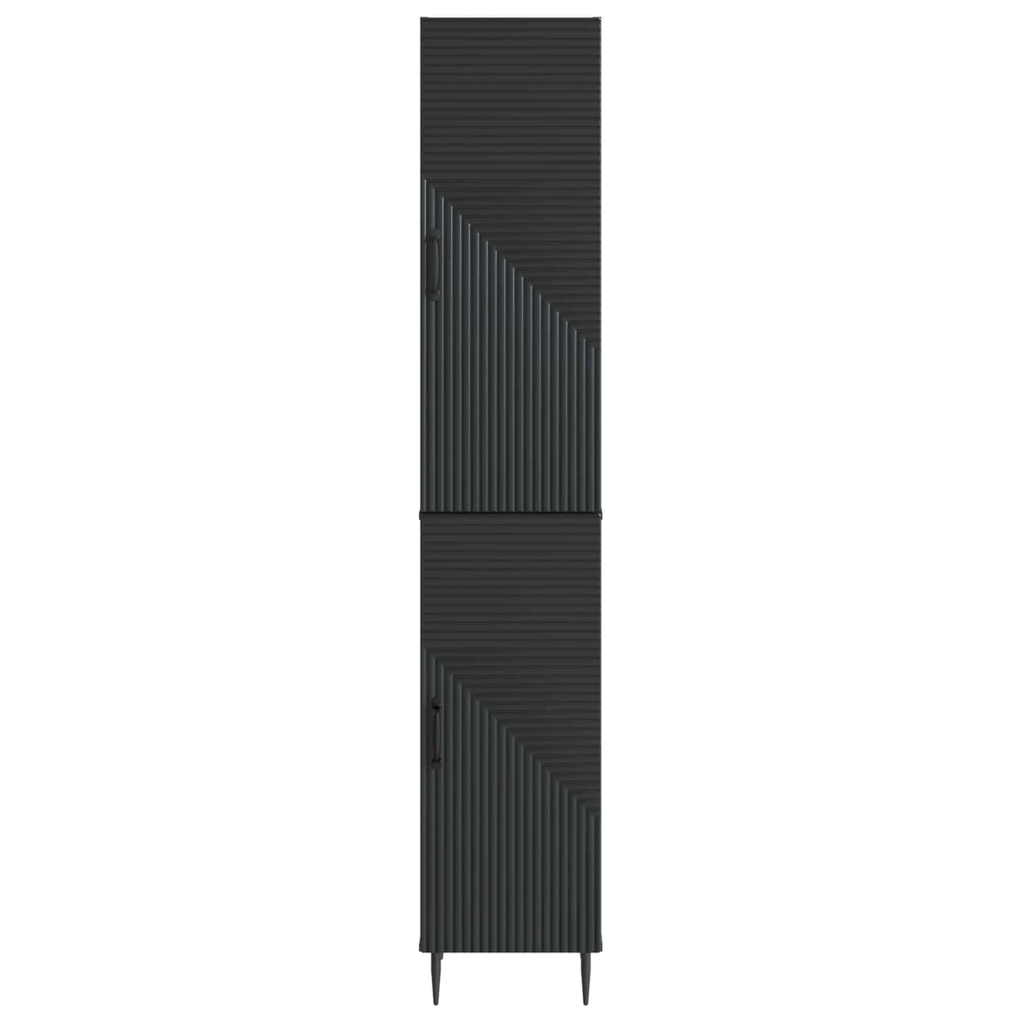 Skapsett 2 pcs Svart 33 x 34,5 x 89,5 cm Konstruert tre