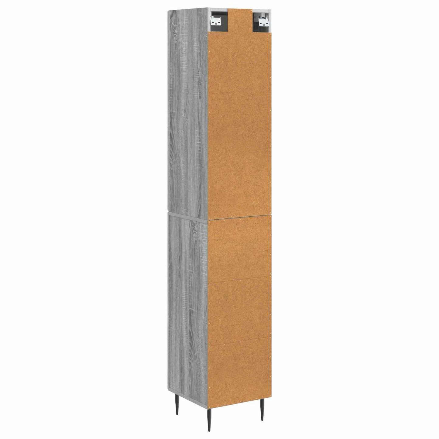 Skapsett 2 pcs Grå Sonoma 33 x 34,5 x 89,5 cm Konstruert tre