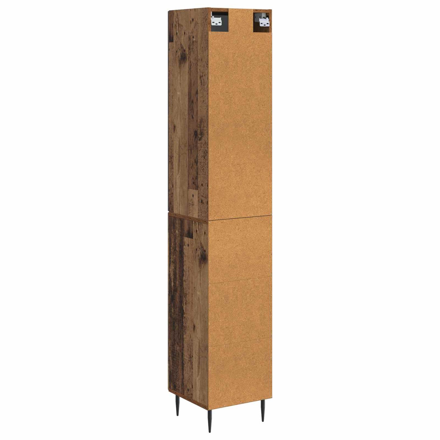Skapsett 2 pcs Gammelt tre 33 x 34,5 x 89,5 cm Konstruert tre