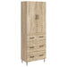 Skapsett 2 pcs Sonoma eik 66 x 34,5 x 90 cm Konstruert tre