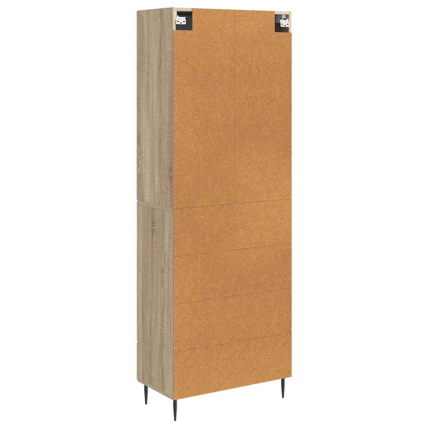 Skapsett 2 pcs Sonoma eik 66 x 34,5 x 90 cm Konstruert tre