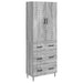 Skapsett 2 pcs Grå Sonoma 66 x 34,5 x 90 cm Konstruert tre