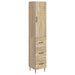 Skapsett 2 pcs Sonoma eik 33 x 34,5 x 90 cm Konstruert tre
