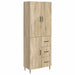 Skapsett 2 pcs Sonoma eik 66 x 34,5 x 89,5 cm Konstruert tre