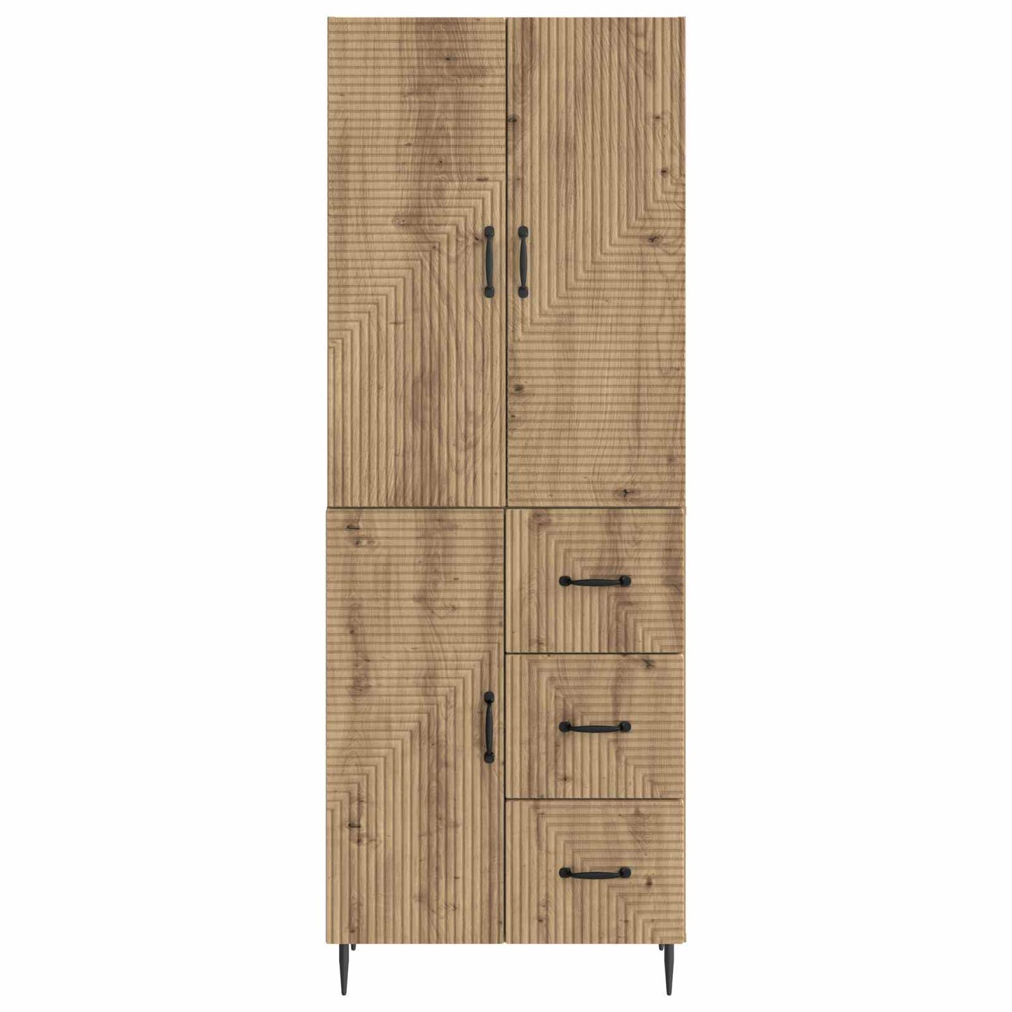 Skapsett 2 pcs Artisan eik 66 x 34,5 x 89,5 cm Konstruert tre