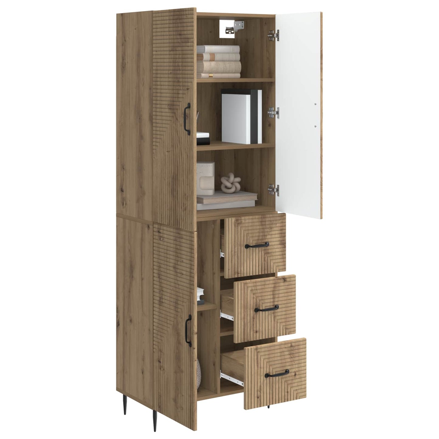 Skapsett 2 pcs Artisan eik 66 x 34,5 x 89,5 cm Konstruert tre