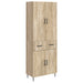 Skapsett 2 pcs Sonoma eik 66 x 34,5 x 89,5 cm Konstruert tre