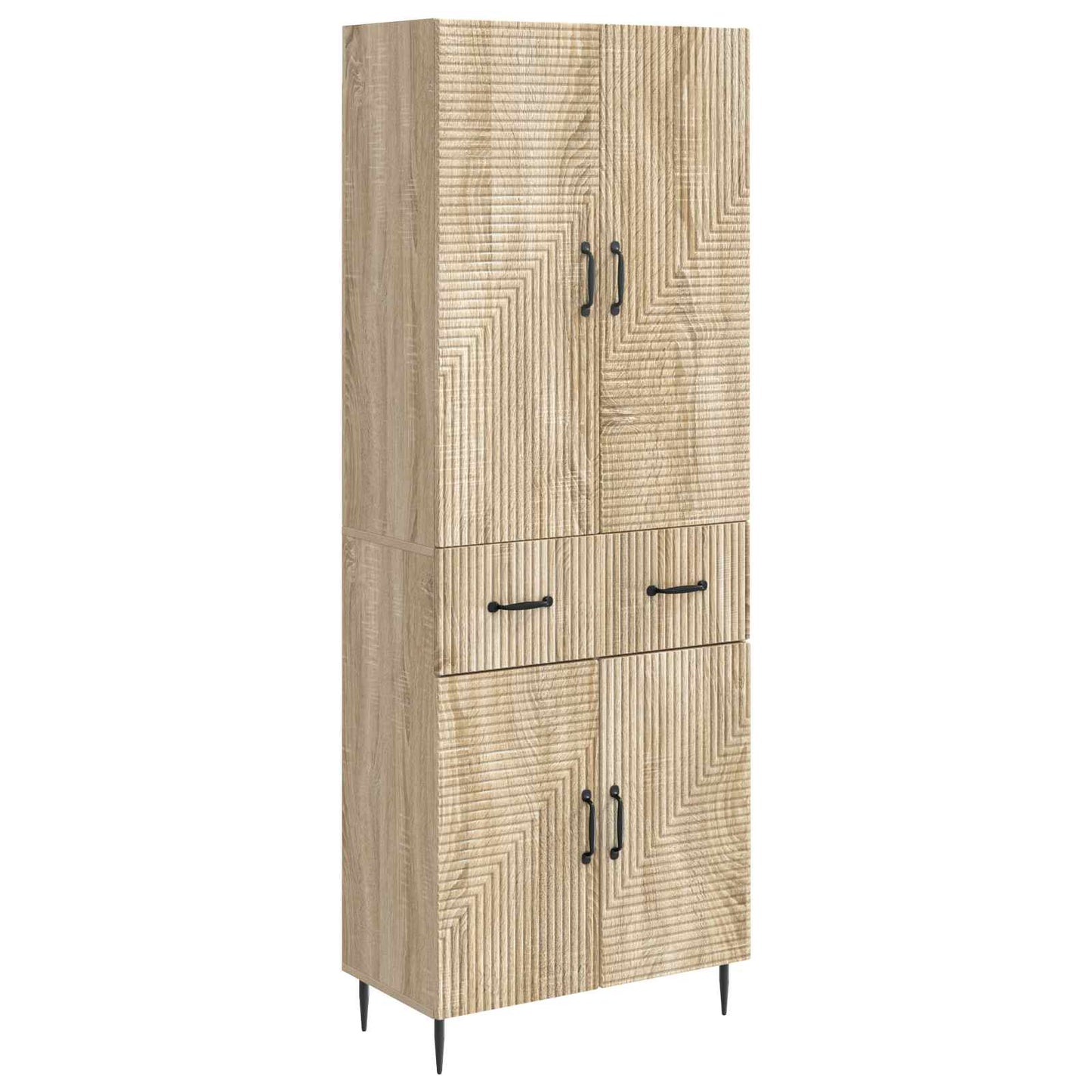 Skapsett 2 pcs Sonoma eik 66 x 34,5 x 89,5 cm Konstruert tre
