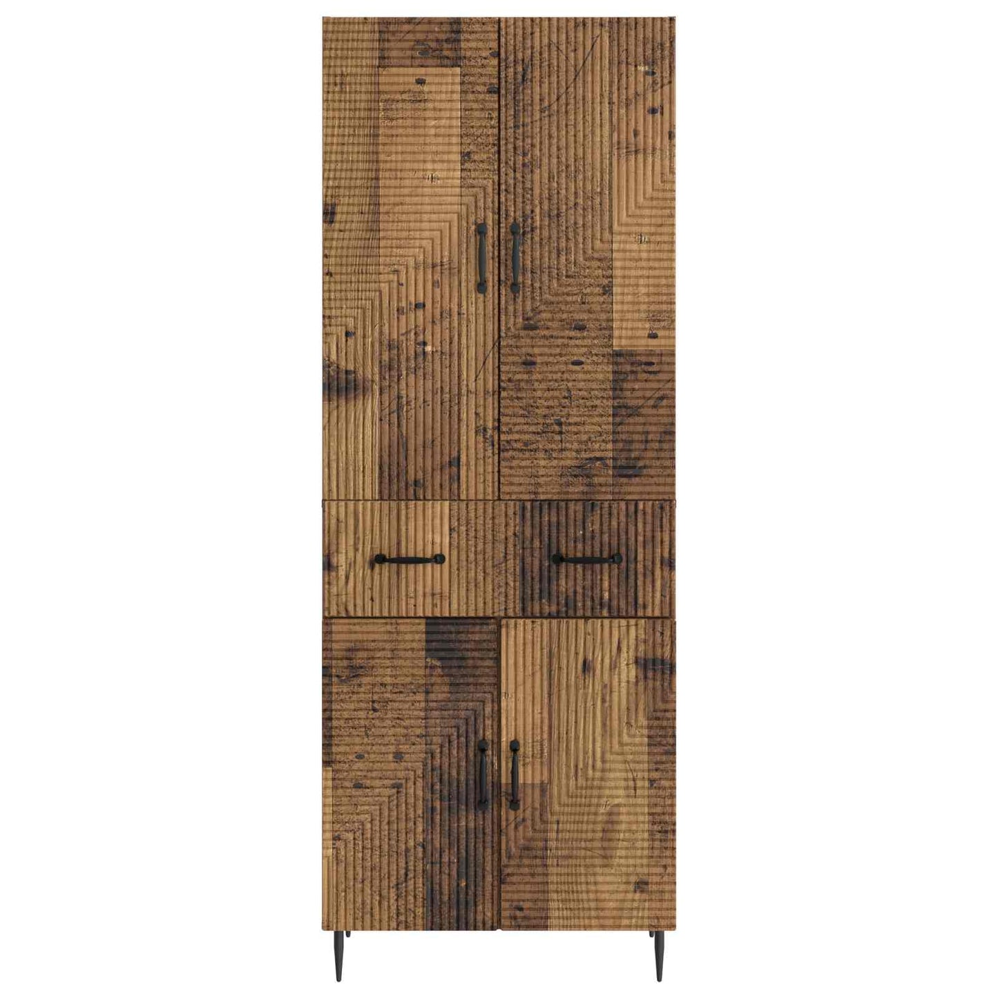 Skapsett 2 pcs Gammelt tre 66 x 34,5 x 89,5 cm Konstruert tre