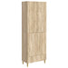 Skapsett 2 pcs Sonoma eik Konstruert tre