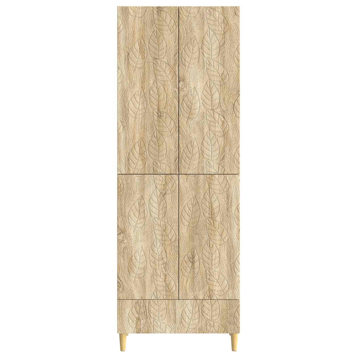 Skapsett 2 pcs Sonoma eik Konstruert tre