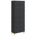 Skapsett 2 pcs Svart Konstruert tre