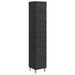 Skapsett 2 pcs Svart Konstruert tre