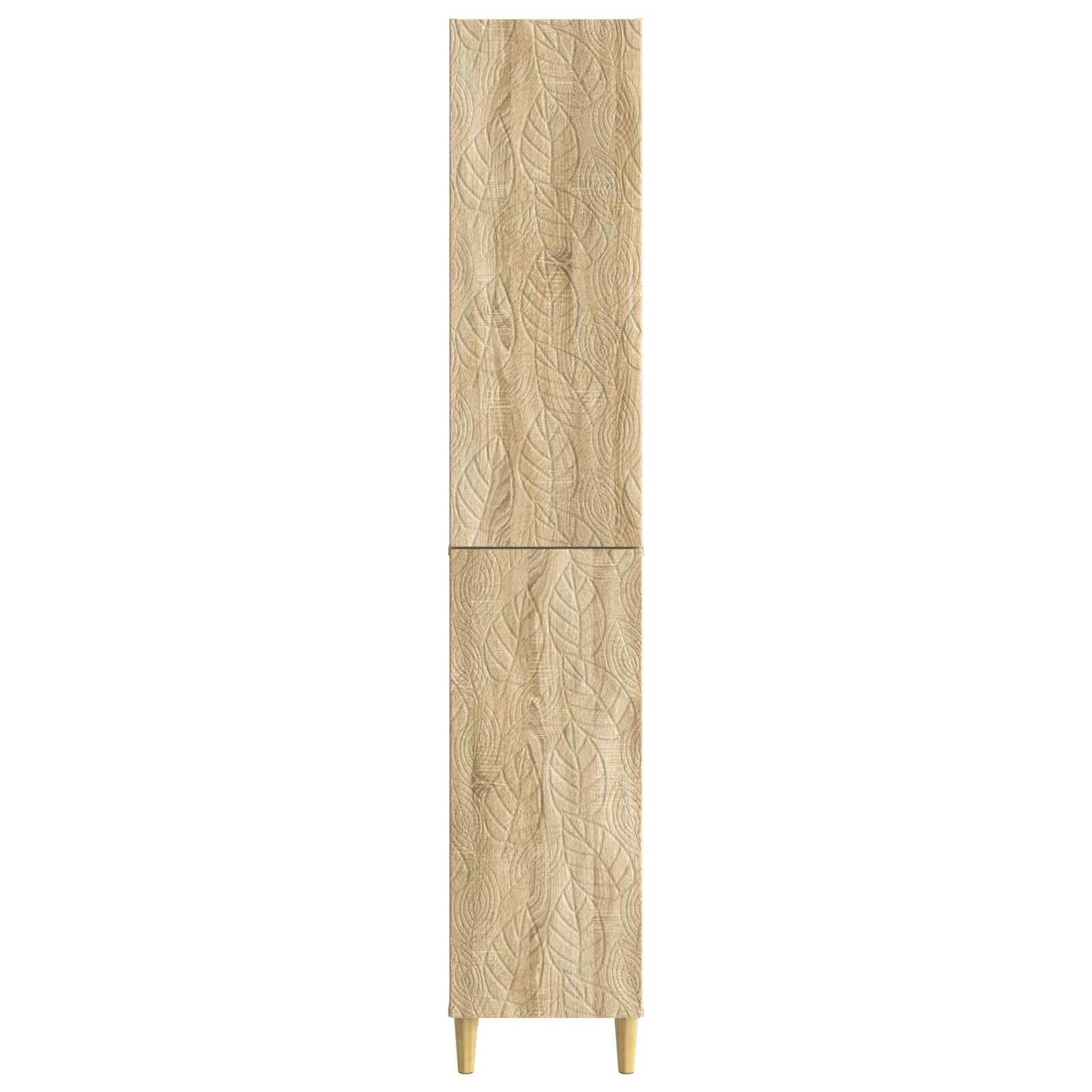 Skapsett 2 pcs Sonoma eik Konstruert tre