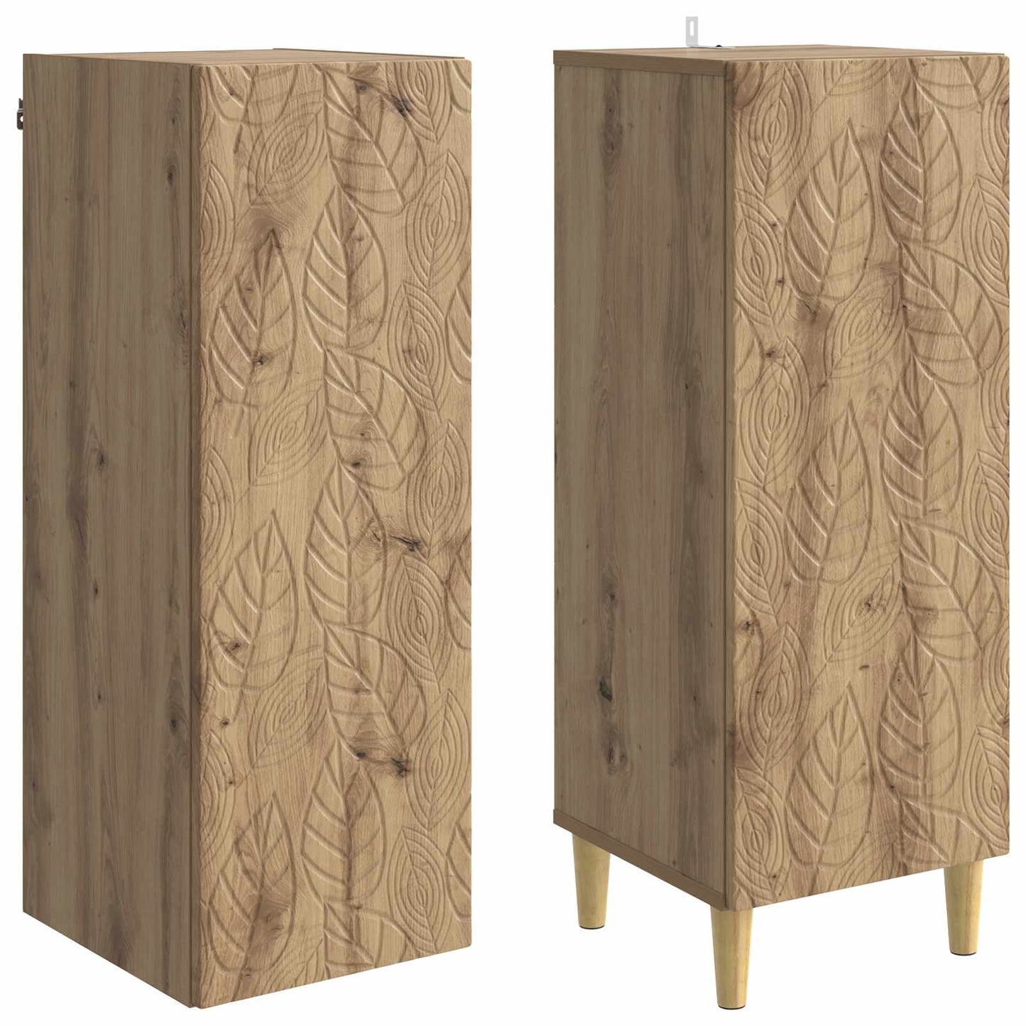 Skapsett 2 pcs Artisan eik Konstruert tre