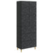 Skapsett 2 pcs Svart 66 x 34,5 x 90 cm Konstruert tre