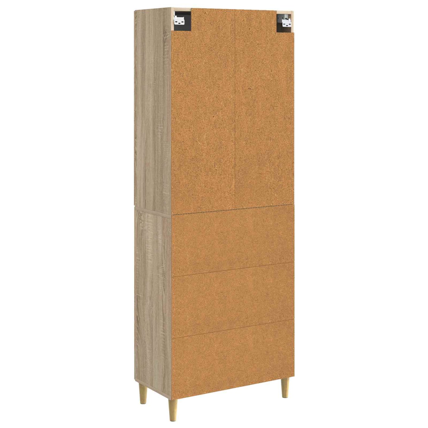 Skapsett 2 pcs Sonoma eik 66 x 34,5 x 90 cm Konstruert tre