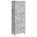 Skapsett 2 pcs Betonggrå 66 x 34,5 x 90 cm Konstruert tre