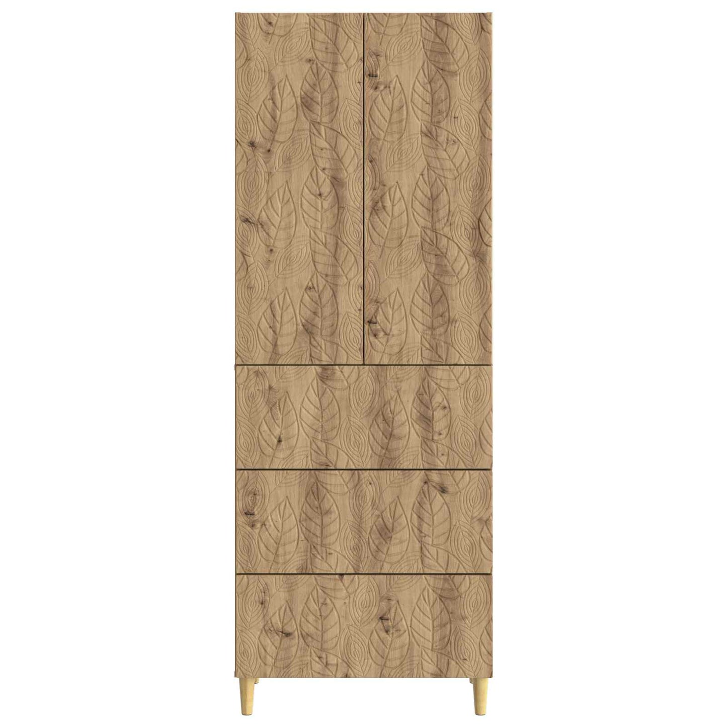 Skapsett 2 stk. 66 x 34,5 x 90 cm Konstruert tre Artisan eik
