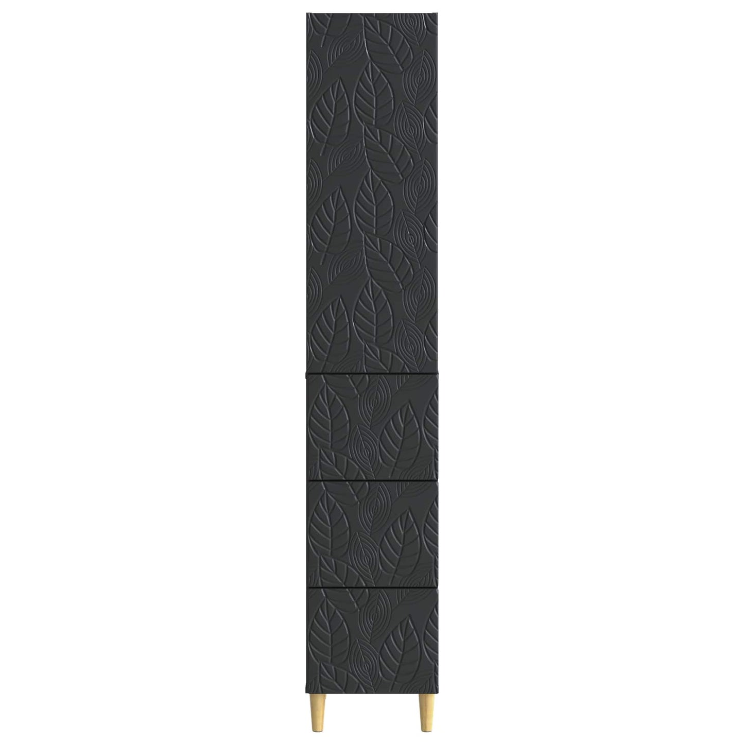 Skapsett 2 pcs Svart 33 x 34,5 x 90 cm Konstruert tre