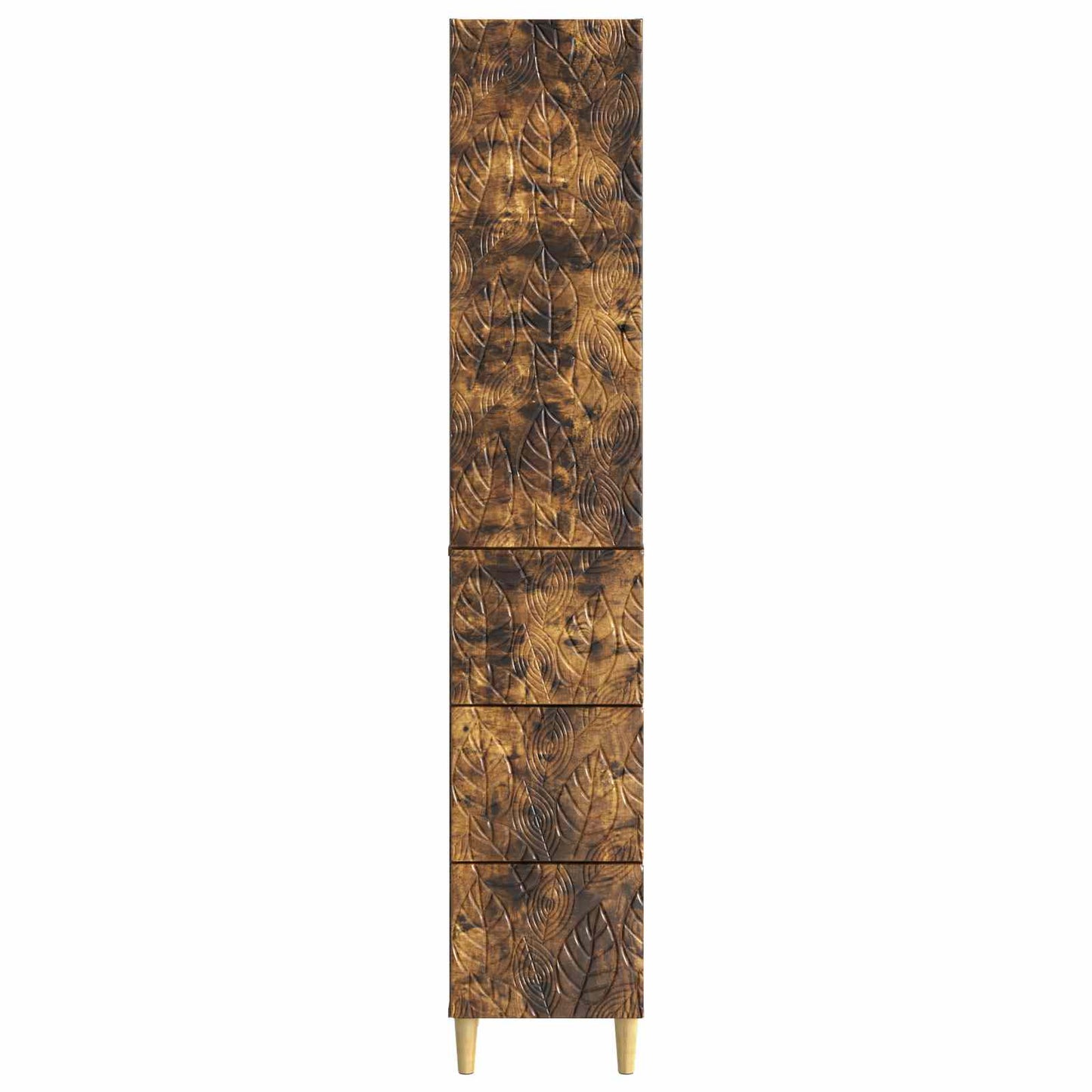 Skapsett 2 pcs Røkt Eik 33 x 34,5 x 90 cm Konstruert tre