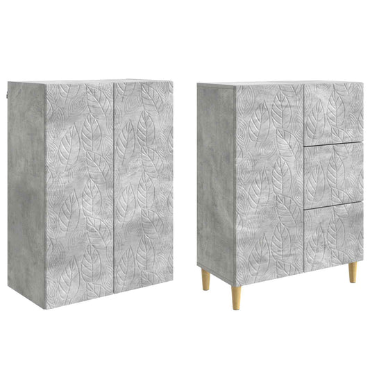 2 pcs Betonggrå