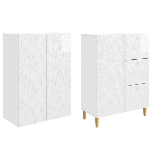 2 pcs Høgglans hvit