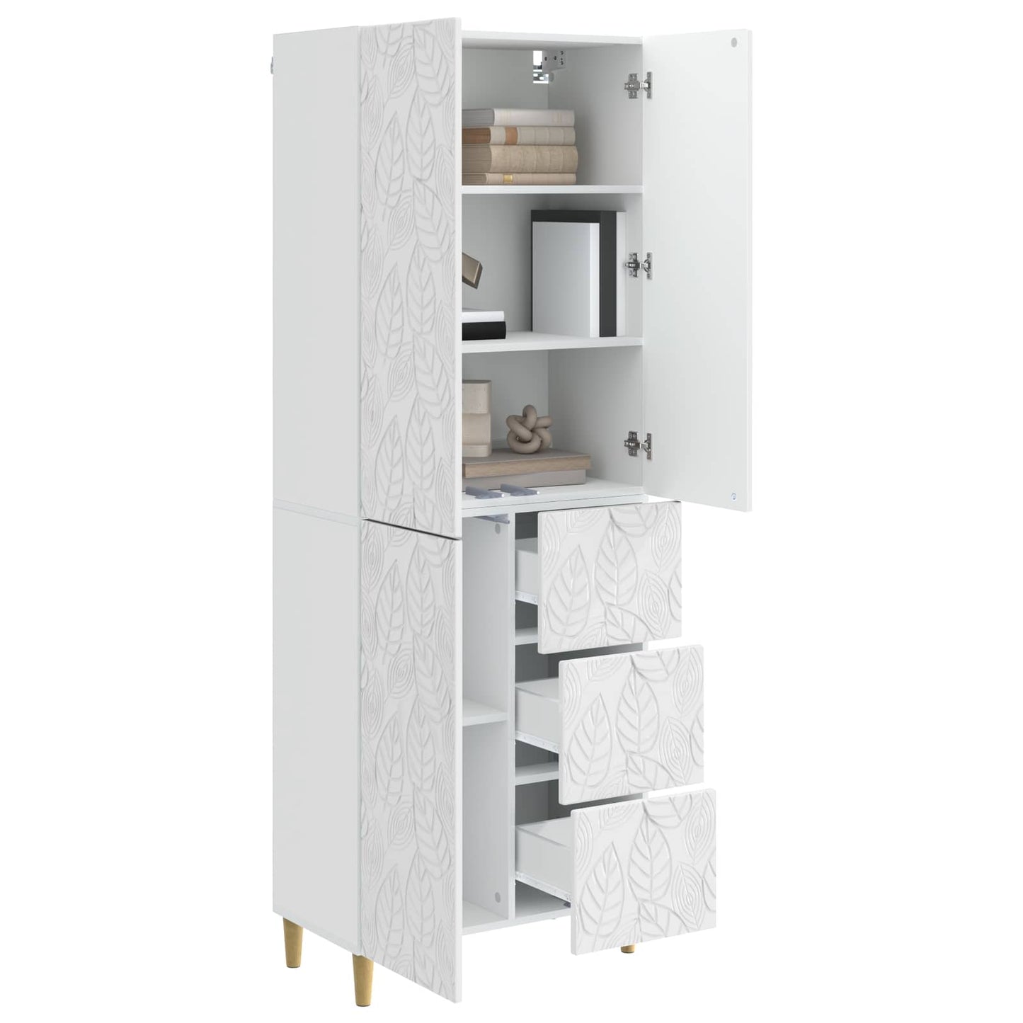 2 pcs Høgglans hvit