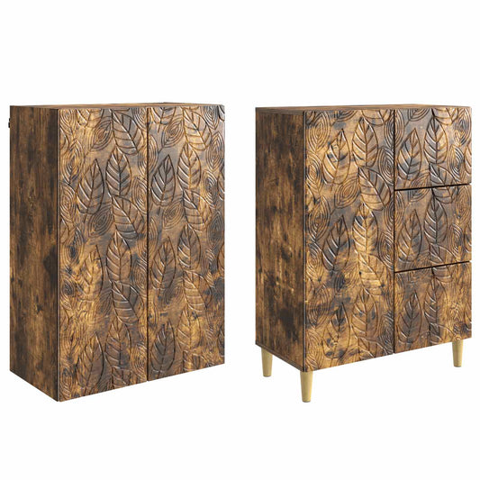 2 pcs Røkt Eik
