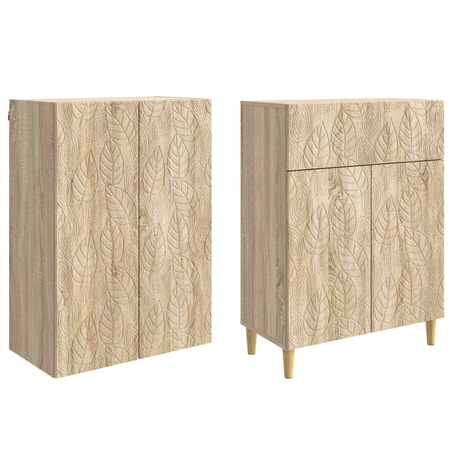 Skapsett 2 pcs Konstruert tre