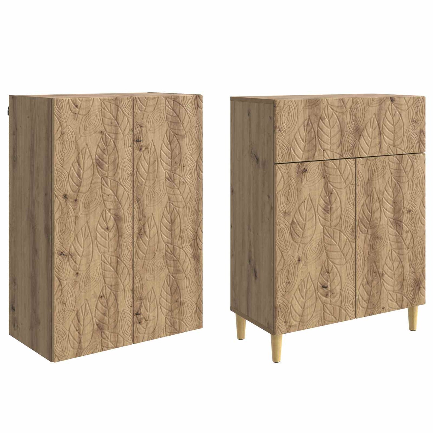 Skapsett 2 pcs Konstruert tre