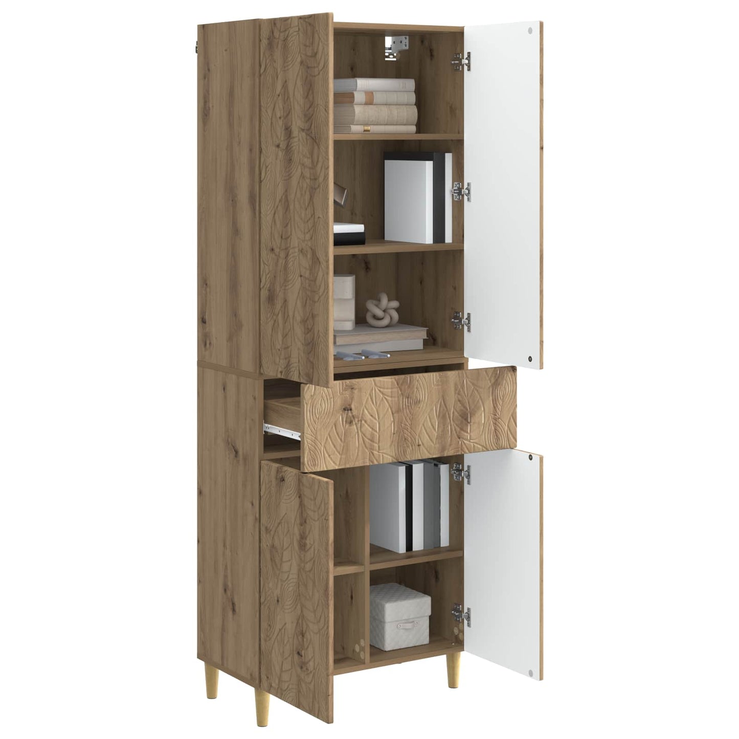 Skapsett 2 pcs Konstruert tre