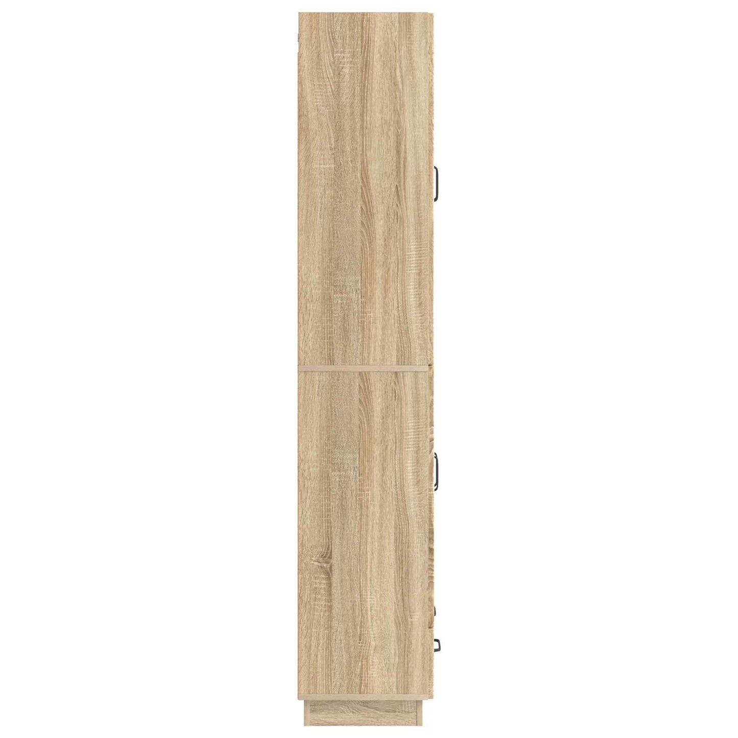 Skapsett 2 pcs Sonoma eik Konstruert tre